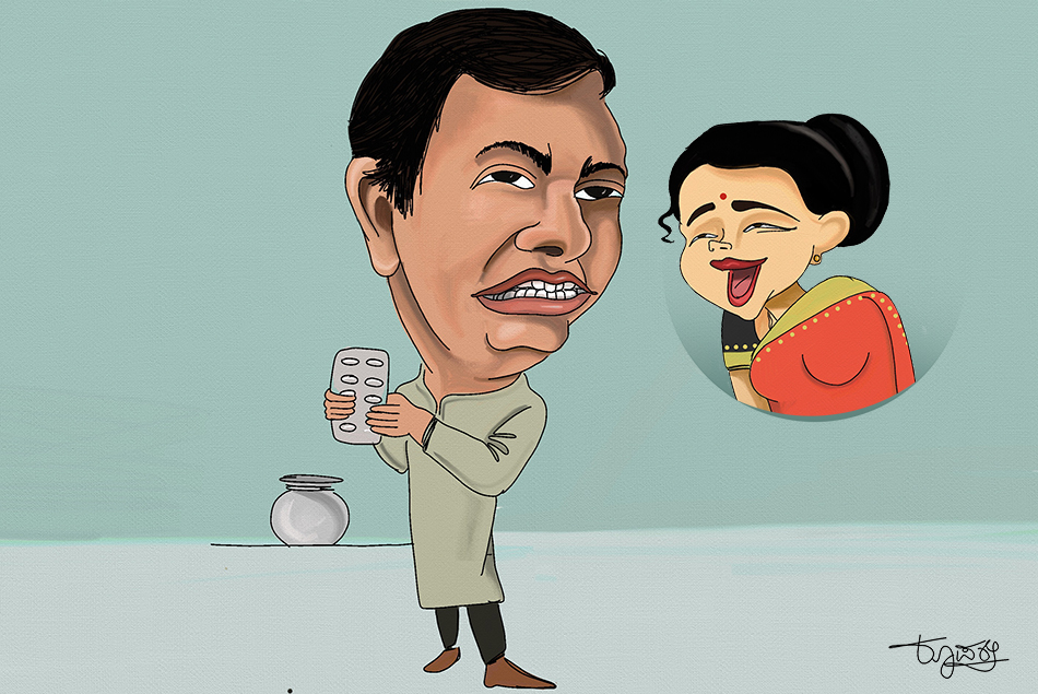 `‘ನಮ್ಮ ಮನೆಯವರು ಬಚ್ಚಲದಾಗ ಗುಳಗಿ ತೊಗೊತಾರ’’