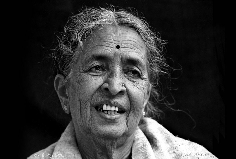 ಎ.ಎನ್. ಮುಕುಂದ ತೆಗೆದ ಎಂ.ಕೆ. ಇಂದಿರಾ ಅವರ ಚಿತ್ರ.