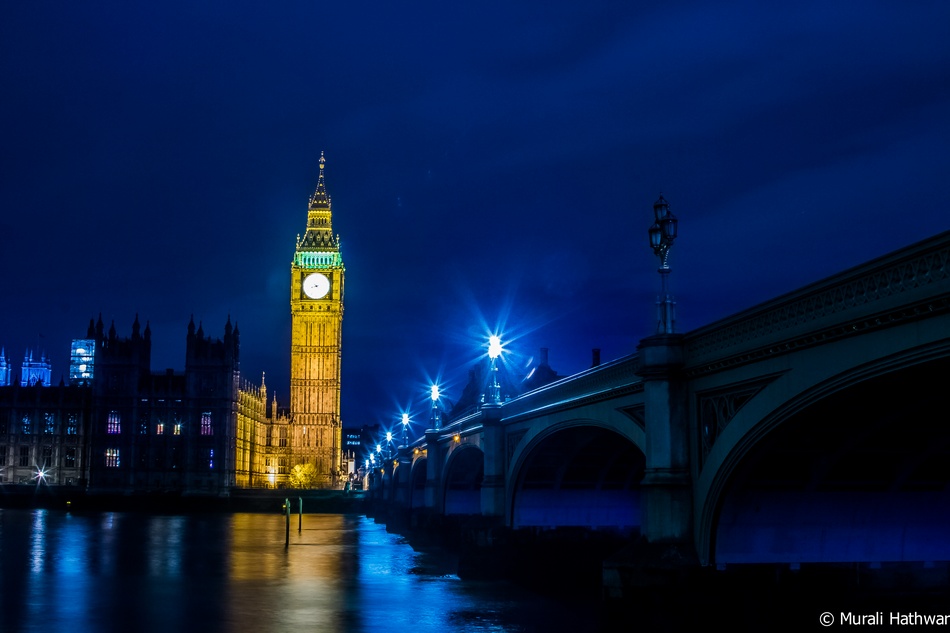 ಮುರಳಿ ಹತ್ವಾರ್ ತೆಗೆದ ಲಂಡನ್ ನಗರದ ಬಿಗ್ ಬೆನ್ ಚಿತ್ರ