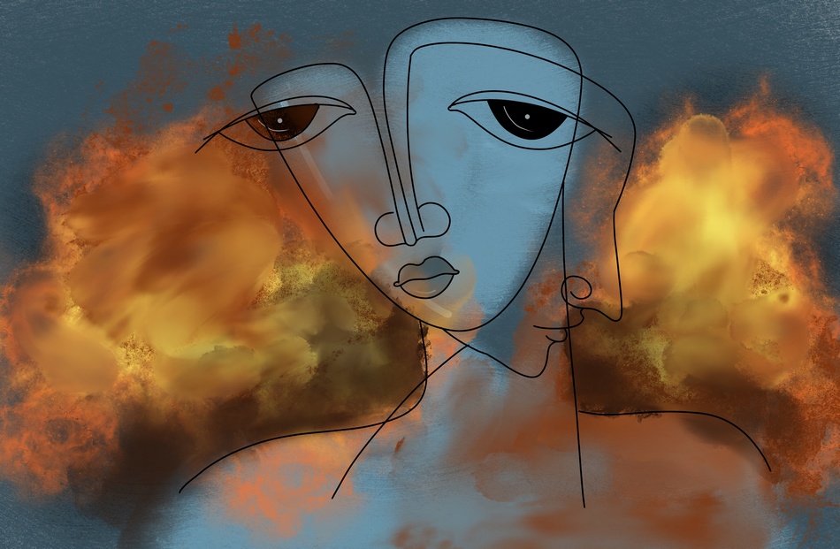 ನೀಲಿ ಬರೆಗಳ ಮುಟ್ಟಿ ಮುಟ್ಟಿ ನೋಡಿದ